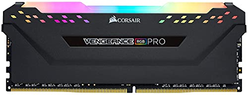 Corsair Vengeance Pro RGB - Módulo de 8 GB (1 x 8 GB) DDR4 3200 (PC4-25600) C16 1,35 V, optimizado AMD Ryzen, Color Negro