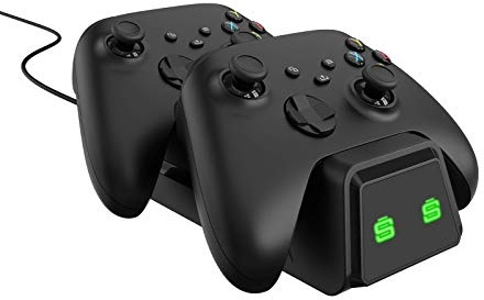 Surge ChargeDock Xbox Series X / S / XB One Dual Controller Charge Base Docking Station, Compatible with Xbox Series X / S / One Controllers, Fast Charging, LED Indicator Light