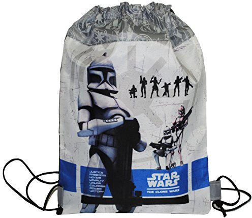 alles-meine.de GmbH Sportbeutel Turnbeutel Schuhbeutel - Star Wars - Stormtrooper - wasserabweisend & abwischbar - Schule & Kindergarten/Kindergartentasche - Mädchen - Jungen /..
