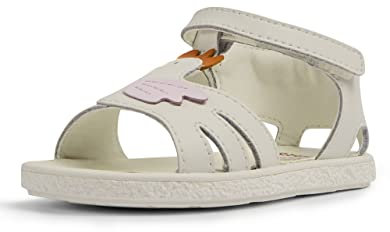 Camper Baby Girls Miko First Walkers K800471 T-Strap Sandal, White, 4.5 UK Child