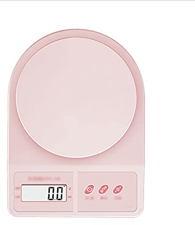 QINGGANGLING999 Básculas de Cocina Escala de Alimentos, Escala de Cocina Digital, Peso en Gramos y onzas, para cocinar y Hornear, Escala de precisión de 0.1 g, Rosa Escala de café