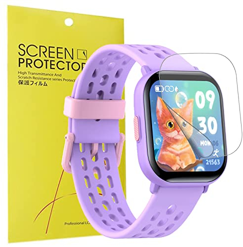 Blueshaweu Schutzfolie Kompatibel für Slothcloud Kids Smart Watch, HD klar Flexible TPU Displayschutzfolie für Slothcloud Kinder Smartwatch (6 Pack)