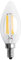 Peowuieu Dimmable E12 4W COB Candle Filament LED Bombilla LáMpara 10X3.5Cm