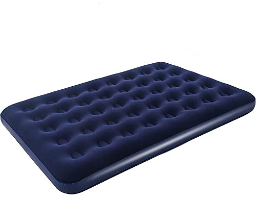 Tacino Inflatable Double Air Bed Premium Quality Flocked Blow Up Mattress
