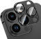 HWeggo for iPhone 15 Pro/iPhone 15 Pro Max Camera Lens Protector,9H Tempered Glass Camera Cover,All-in-one Aluminum Alloy Metal,Anti-Scratch Matte Case Friendly(Black)