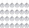 Discokugel Mini,Spiegelkugel,24Pcs Discokugel,6cm Silberne Hängekugel,Silber Discokugel,Silberne Spiegelkugeln,Spiegel Discokugeln,Klein Spiegelkugel,bruchsicher Weihnachtsdekorationen Baumkugeln