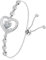 Tusuzik Armband Damen Silber 925 Damen Zirkonia Unendlichkeit Herz Armband Verstellbares Armbänder Geburtstag Muttertag Jahrestag Schmuck Geschenk für Frauen