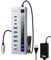 PULWTOP USB C 3.2 Hub Aktiv mit Netzteil, 9-in-1 USB 3.2 Hub mit 3 * 10 Gbit/s Daten,4*USB A 3.1 Data Hub und 2*PD 45 W Aufladung (Nicht unterstützt Video & Daten) 72W Adapter