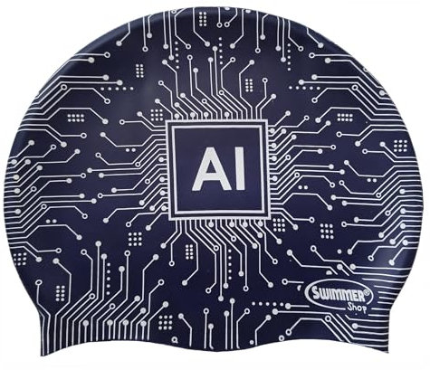 Cuffia da Piscina in Silicone AI Taglia Unica - Massima Comfort e Protezione per il Nuoto