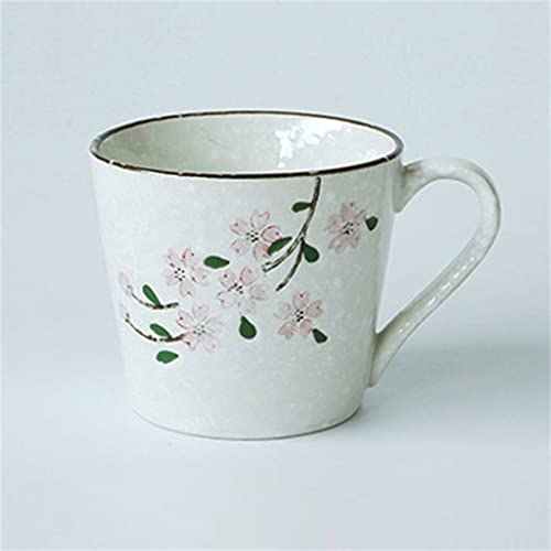 Tazas de té de cerámica pintadas a Mano Tazas de café de Sake de Estilo Antiguo japonés únicas, Mini Taza de Desayuno para un Amigo (D 7,5 * 7,8 cm)