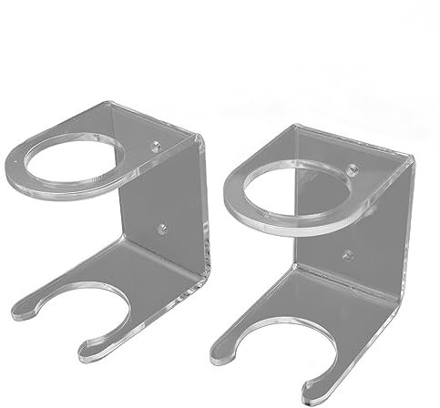 POTRUWE 2 Stück Acryl-Baseballschläger-Vitrine, Baseballschläger-Aufhänger-Halter, Schlägerhaken, Horizontales Baseballschläger-Rack Zur Wandmontage, Baseballschläger-Halterung