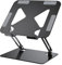 Standly Adjustable Laptop Stand for Desk – Portable Multi-Angle Laptop Riser with Heat Vent, Ergonomic Laptop Holder for MacBook, iPads, Tablets & 10-16” Laptops (Grey)