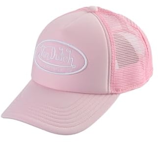 Von Dutch Trucker Cap Tampa White Pink Rosa, Size:OneSize