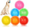 petizer Quietschender Hundeball, 6,5 cm, 6 Stück, schwimmfähiges Hundespielzeug, Wurfspielzeug für Welpen, Gummi, TPR, Kauspielzeug für Langeweile, Zahnreinigung für kleine und mittelgroße Hunde