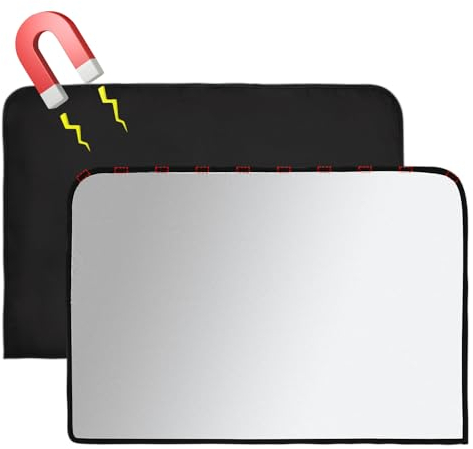 TNSLAND 2 Pièces Pare Soleil Voiture Protection UV Pare Soleil Voiture Arriere Rideaux Magnétiques Réfléchissants et Isolants Fenêtre Latérale Enfant Adulte Fenêtre Arrière Occultante