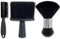 3 Pcs Barber Accessories: Hairdressing Hair Brush With Handle, Neck Duster, Cleaning Brush for Neckline and Ears (Black)