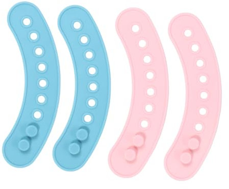 Abaodam 4stücke Babylätzchen Extender Einstellbare Fütterung Schürze Bib Extender Leicht Zu Reinigen Praktische Lätzchenverlängerung Für Junge Mädchen Und Kleinkinder