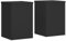 vidaXL Supports pour plantes 2 pcs noir 20x20x30 cm bois d'ingénierie, support de fleurs, support de pot, support pour plantes d'intérieur