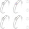 UNICRAFTALE 4 Set Cabochon Armreiffassungen Blank Manschetten Edelstahl Offener Armreif Mit Glas Cabochon Verstellbarer Armreif Mit 14mm Rohlingen Tablett Lünette Für Die DIY Armbandherstellung