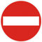 Segnale Cartello Segnaletica Stradale Rifrangente Insegna Divieto Supporto Preavviso Segnalatore Cartelli (SEGNALE 'SENSO VIETATO')