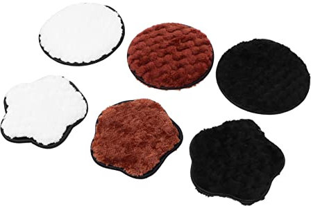 Baluue 6st Doppelseitiges Wattepad Zum Abschminken Doppelseitiger Gesichtsreinigungspuff Für Mädchen Reinigungspuff Für Die Gesichtshaut Gesicht Haut Scrubber Puff Synthetischer Schwamm