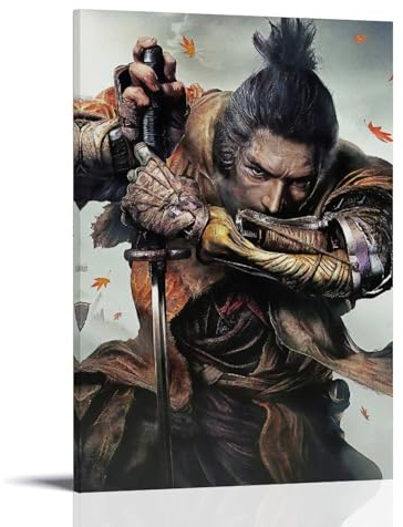 ZBSXLBNG Sekiro Poster Dekorative Malerei Leinwand Wandkunst Wohnzimmer Poster Schlafzimmer Malerei 08x12inch(20x30cm)