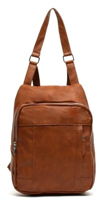 MISAKO Novil Anti-Diebstahl-Rucksack Damen - Novil Kamel 35 X 26 X 9 cm