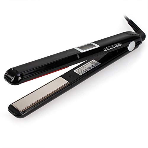 Plancha profesional ultrasónica infrarroja para el cuidado del cabello, plancha profesional para el cuidado del cabello, recupera el peinado dañado, doble voltaje, color negro