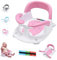 babove Baby-Badewannensitz für Babys ab 6 Monaten, mit Thermometer-Aufkleber, One-Touch-Taste für einfaches Öffnen der Armlehne, Baby-Sit-up-Badesessel (Rosa)