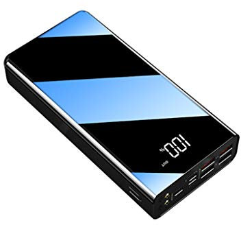 Power Bank ricarica rapida, Cell 50000Mah Slim Alta capacità Usb s, Nero, 50000Ma