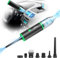 WHATOOK Mini aspirapolvere ad aria compressa 3 in 1 aspirapolvere a mano senza fili, aspirapolvere auto forte 100000 RPM Turbo Cleaner, ventilatore elettrico per la pulizia della tastiera PC (verde)