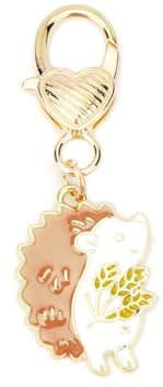 MUCOOS Porte-clés hérisson de dessin animé, petit et exquis, mignon, porte-clés de voiture pour femme, cadeau pour fils et fille