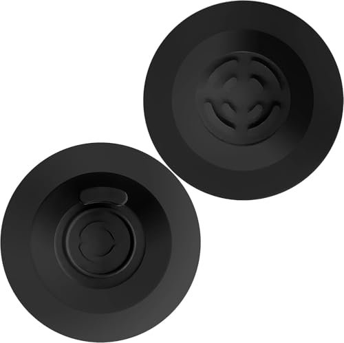 2 Pcs Black Espresso Machine Silicone Backflush Disc Blind Filter for 51mm 54mm 58mm Coffee Maker Compatible with Cleaning Tablet Powder, Coffee Machine Parts (58mm for Breville/Sage 9 Series)