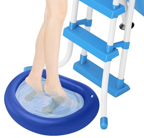 GZWY Pool Fußbadewanne, 88 * 65cm Aufblasbare Pool Fußwanne, Pool Zubehör Faltbare Fußbecken für Pool, Fußwanne für Pool Wanne Spa/Whirlpool, Oberirdisches und Unterirdisches Schwimmbad