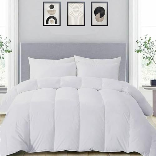 MH Home King Duvet 13.5 Tog All Season Comforter, Lightweight Skin Friendly Quilt, Down Alternative Ultra-Soft Plush Breathable Duvet (13.5 Tog, King)
