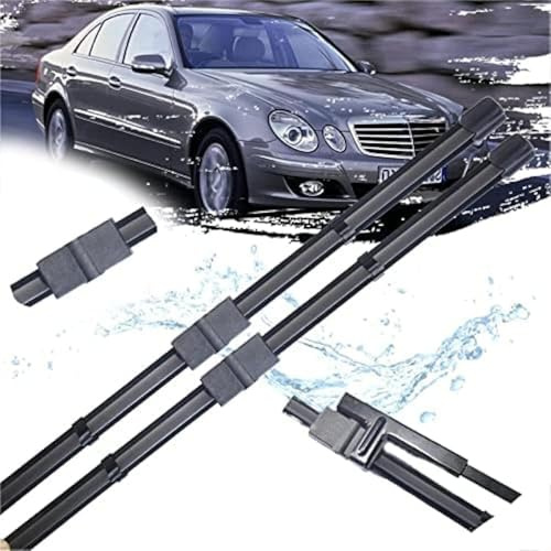 YJPHR Auto Scheibenwischer Set für Benz Clase E W211 E200 E250 E270 E280 E300 E320 E350 E400 E420 E450 2002~2009, Vorne Wischerblatt Wischerarm Set Ersatz Zubehör,L-B/RHD