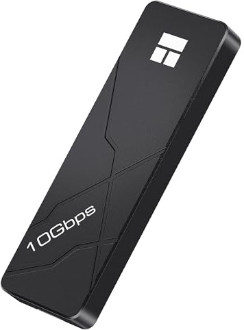 Thermalright M.2 NVMe SSD Enclosure HR-EB110 AC Black | USB3.2 Gen2 10Gbps USB-C External SSD Case, CNC Aluminum Housing, UASP/Trim/S.M.A.R.T, Thermal Pads, 2230-2280, Up to 8TB
