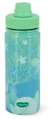 Neavita Twice - Bottiglia Thermos Limited Edition Love Nature Colore Verde, 1 Pezzo