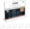 HMF 46925 Présentoir de Table Acrylique Double D'annonce | 5 Pièces | DIN A4 Format Paysage | Transparent