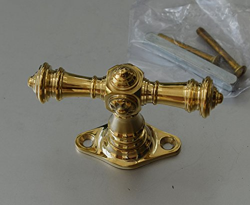 Graf von Gerlitzen Antik Messing Fenstergriff Fenstergriffe Fenster Griff Griffe Fensterolive F65P