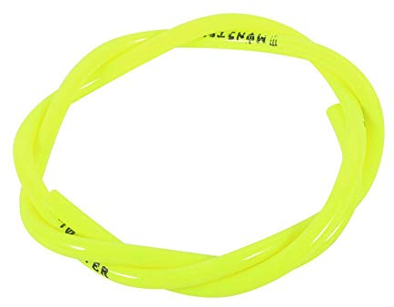 Keenso 1/4 Zoll 3 füße Bunte Gas kraftstoffleitung Schlauch Rohr Benzin für Motorrad Dirt Pit Bike ATV Snowmobile Jet ski polyurethan(Gelb) Auto-Tuning