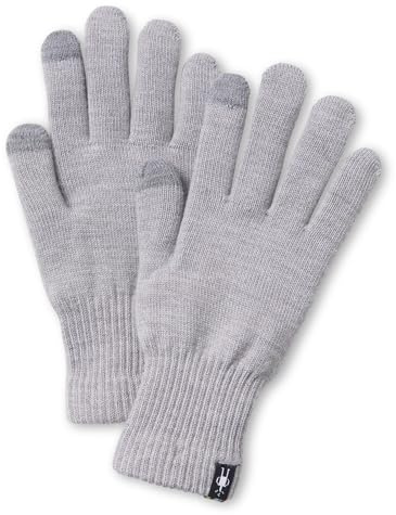 Smartwool Liner Glove For Men and Women Light Gray Heather Medium