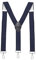 MASADA Herren Hosenträger mit robusten Karabiner Verschluss stufenlos verstellbar 3,5 cm breit und bis zu 195 cm Körpergröße - Rauten-Blau Weiß