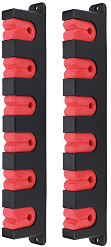 Ducurt Horizontal Fishing Rod Rack Holders Wall-mounted Fish Pole Holder for Garage & Boat 6-Rod Storage Racks -1 Pair