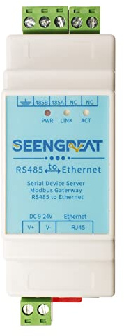XICOOLEE RS485 auf RJ45 Ethernet-Modul, Schienenführung RS485 Konvertermodul, unterstützt Rail-Mount/Modbus Gateway