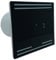 AirTech-UK Bathroom Extractor Fan with Humidistat and Timer - Sleek Black Glass Front - LED Display Timer and Humidity - 100mm - 4 Inches - Silent Bathroom Extractor Fan