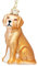 SIKORA Labrador beige blond besondere Weihnachtskugel Glas Christbaumschmuck Deko Figur Weihnachten Anhänger Ornament - Trend Line - BS560