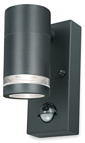 4lite Marinus Outdoor Down Wall Light (Anthracite) Rust Free IP54 Rated Motion Sensor Exterior Wall Lamp - 4L2/3004-4Yr Guarantee