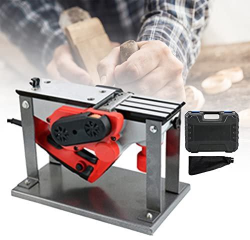 Rabot à polir le bois 1800 W, rabot à bois électrique portable, moteur tout en cuivre haute puissance, réglage libre, pour les travaux de menuiserie bricolage travail rapide de tout projet, rabot p