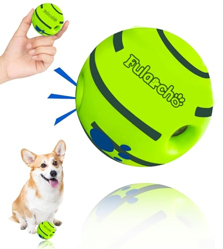 Yiateoit Toy Balls for Dogs Squeaky Ball for Dogs Indestructible Dog Balls Dog toys Durable Ball for Indoor & Outdoor (Green, 2.75 Inch)